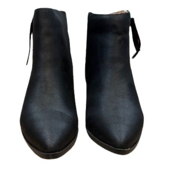 Journee Collection “Sadiya” Faux Suede Pointed Toe Booties in Black – Size 8 - Picture 4 of 9